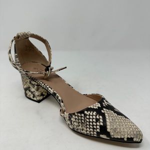 NEW Call It Spring Aiven Vegan Leather Snakeskin Heeled Sandals Women Size 6.5